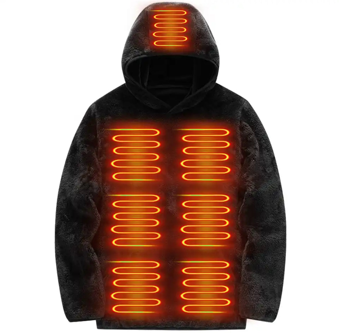 Beheizbarer Fleece Wärme Hoodie