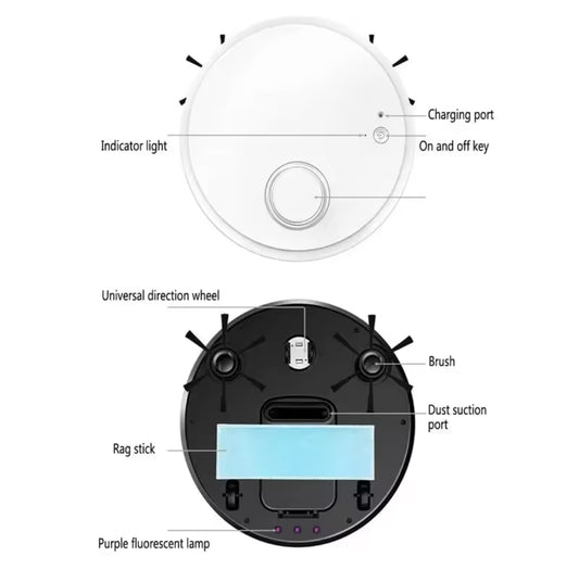 3 in 1 Smart Staubsauger Roboter