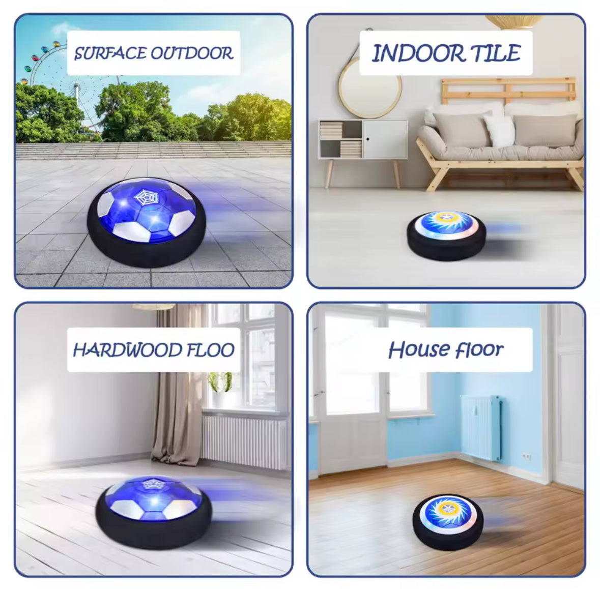 Lustiges LED Fussball Hockey Hoverball Set