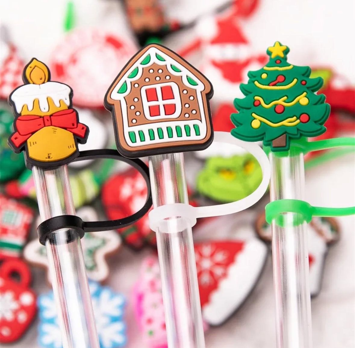 Strohhalm Deckel Adventskalender