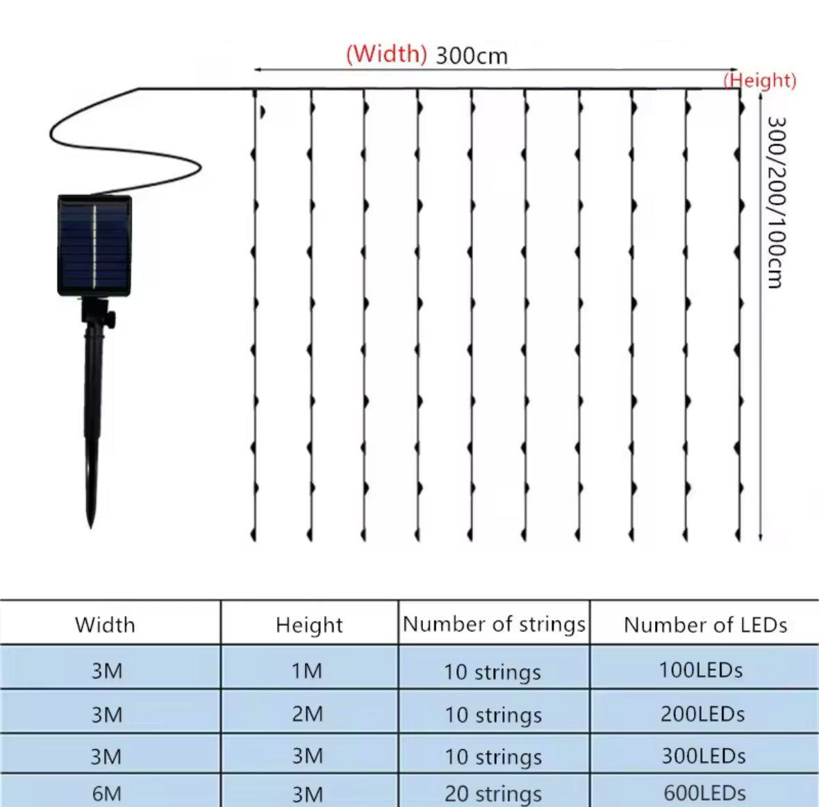Wetterfeste Solar Outdoor LED Lichterkette