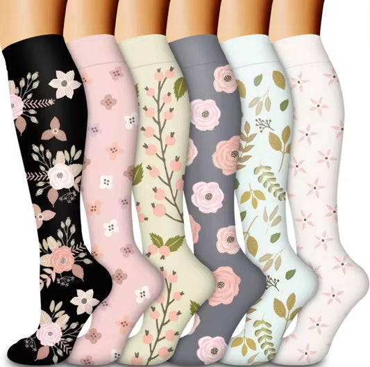 6 Paar Farbige Kompressions Socken