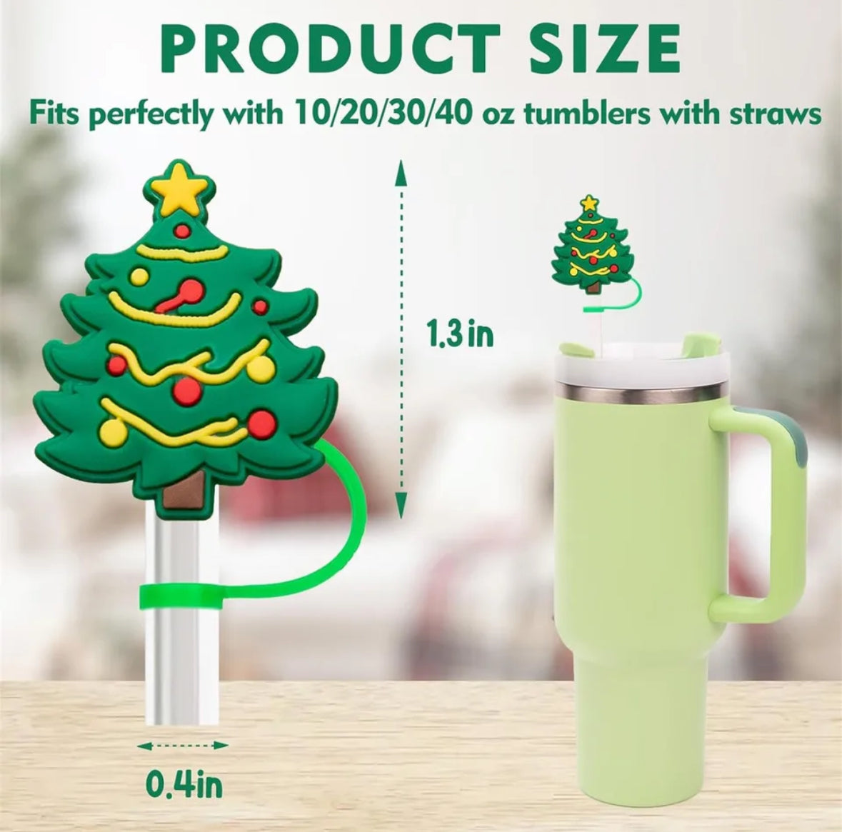 Strohhalm Deckel Adventskalender