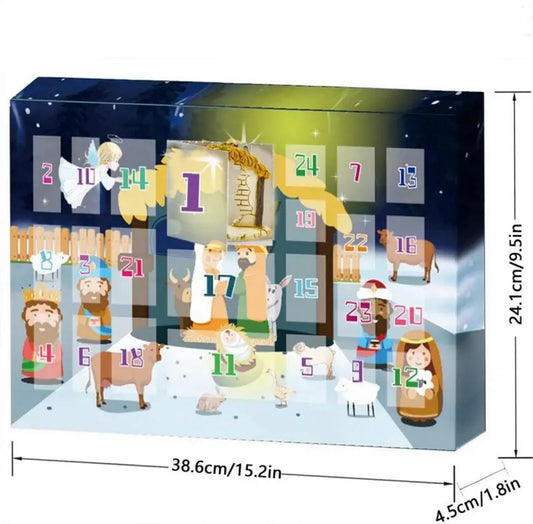Krippen Weihnachtsabend Adventskalender