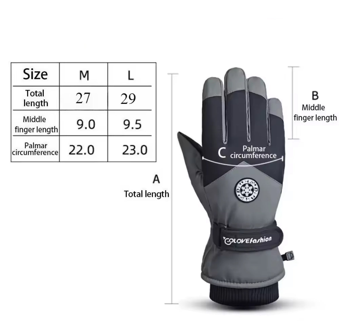 Wasserdichte Thermo Winter Handschuhe