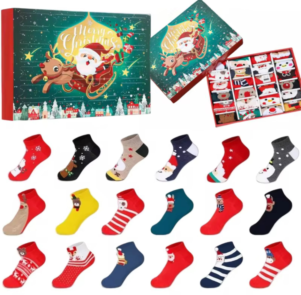 Weihnachts Socken Adventskalender