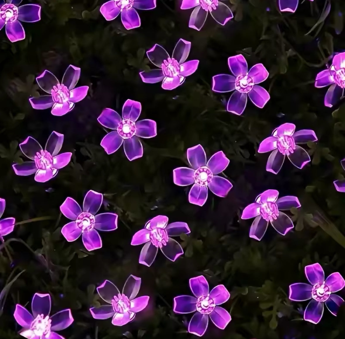 Wetterfeste Blumen Outdoor LED Lichterkette