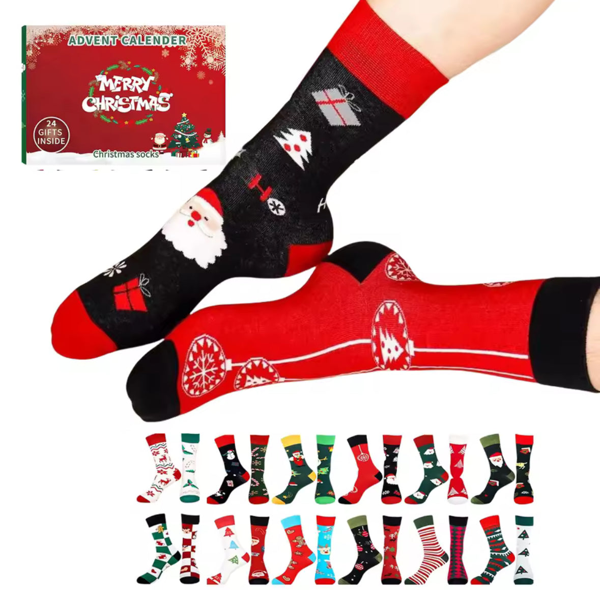 Weihnachts Socken Adventskalender