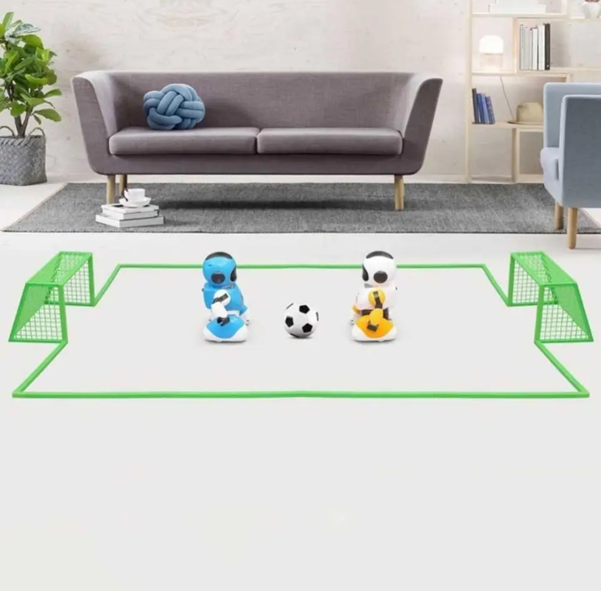 2 Lustige Fussball Roboter