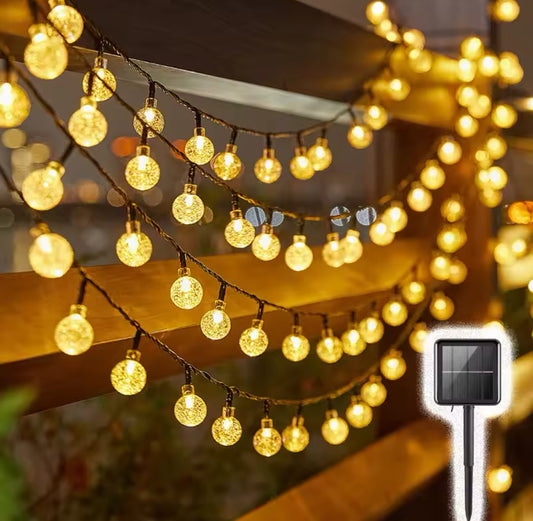 Solar Outdoor Kristall LED Lichterkette