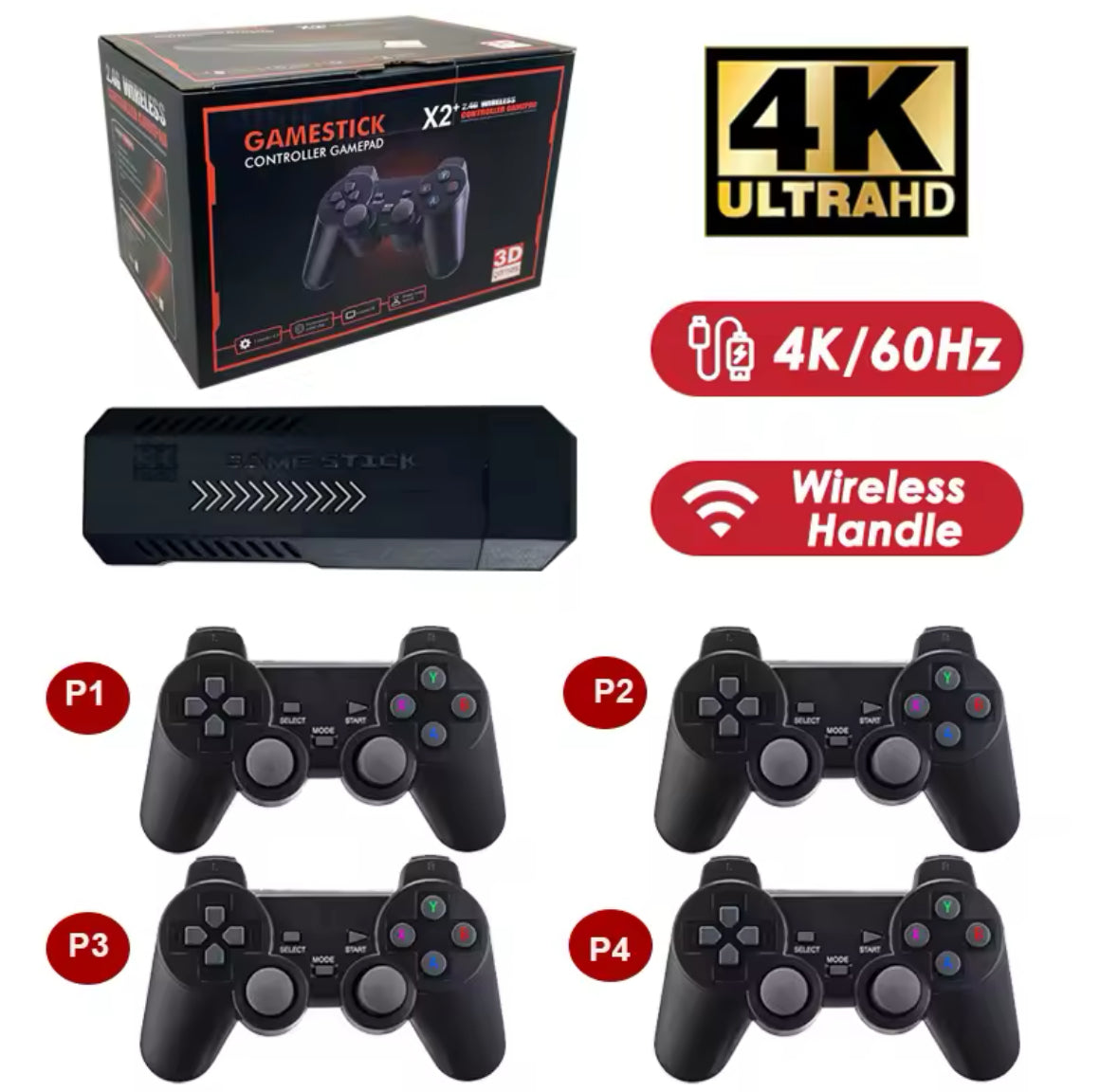 4K UHD Retro Spiel Konsole