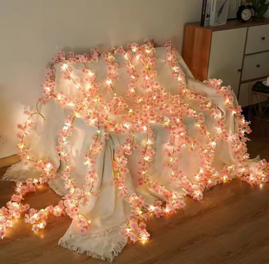 Dekorative LED Blumen Lichterkette