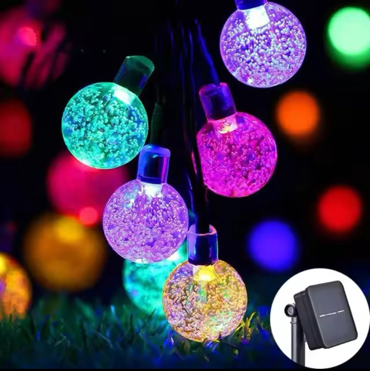 Solar Outdoor Kristall LED Lichterkette