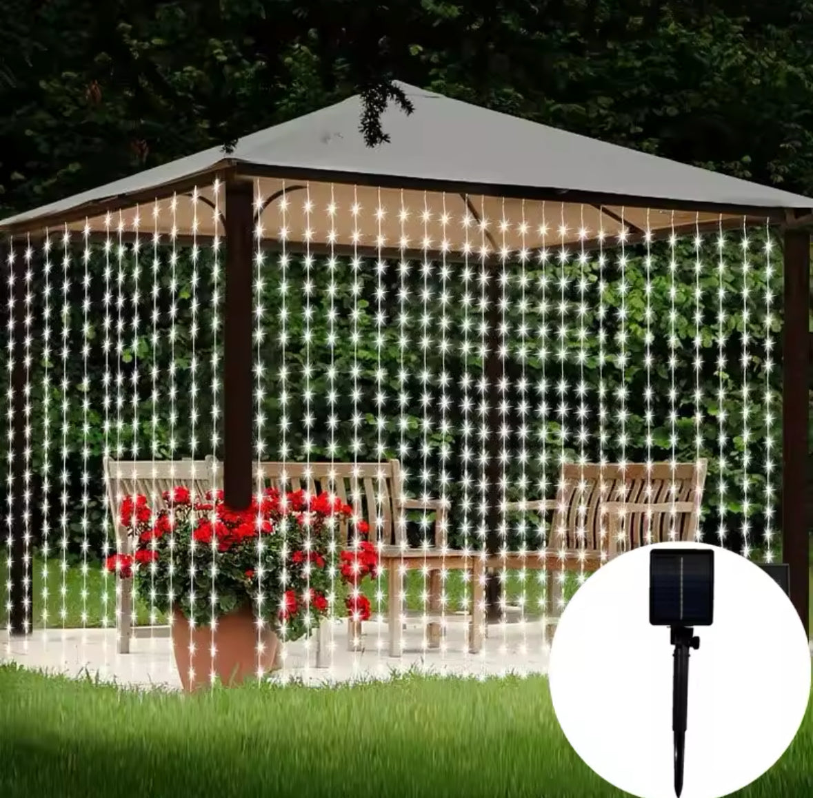 Wetterfeste Solar Outdoor LED Lichterkette