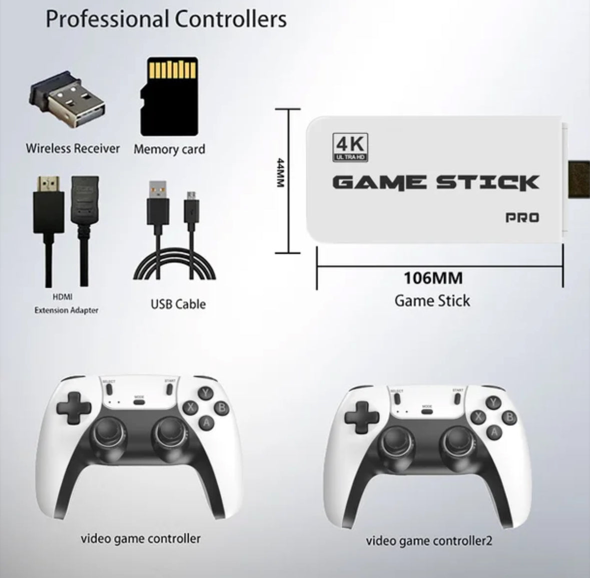 HDMI Retro Spiel Konsolen Stick mit 30`000 Spielen