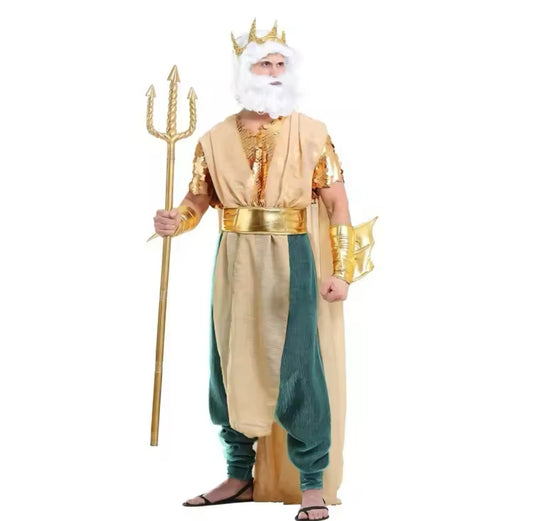 Poseidon Meeres Königen Kostüm