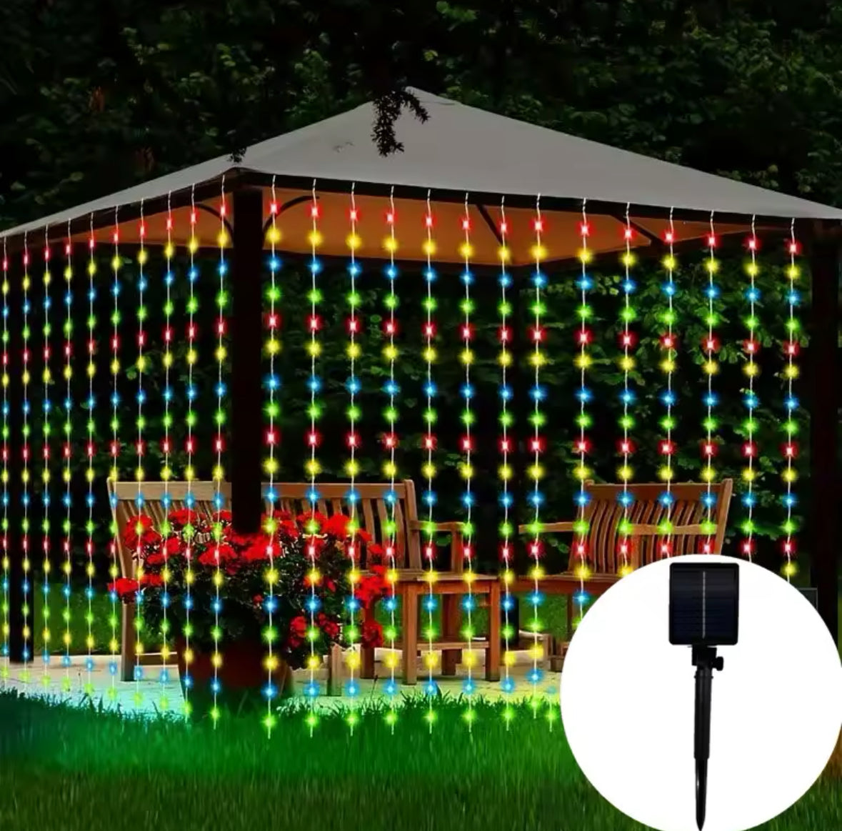 Wetterfeste Solar Outdoor LED Lichterkette
