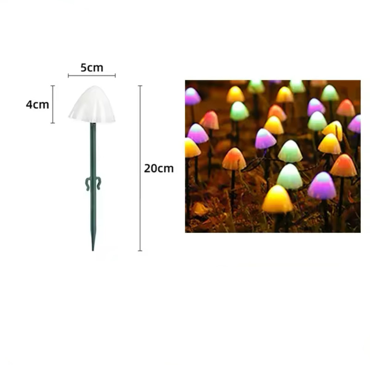 Magische Solar Pilz Lichterkette