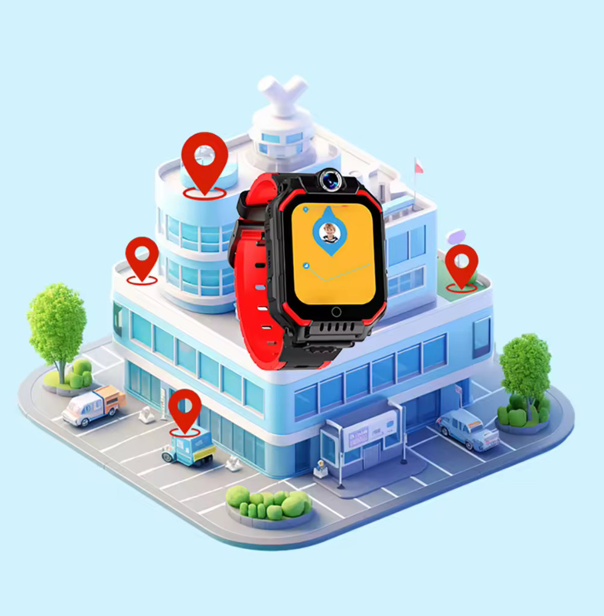 Premium Sicherheits Smart Watch für Kinder