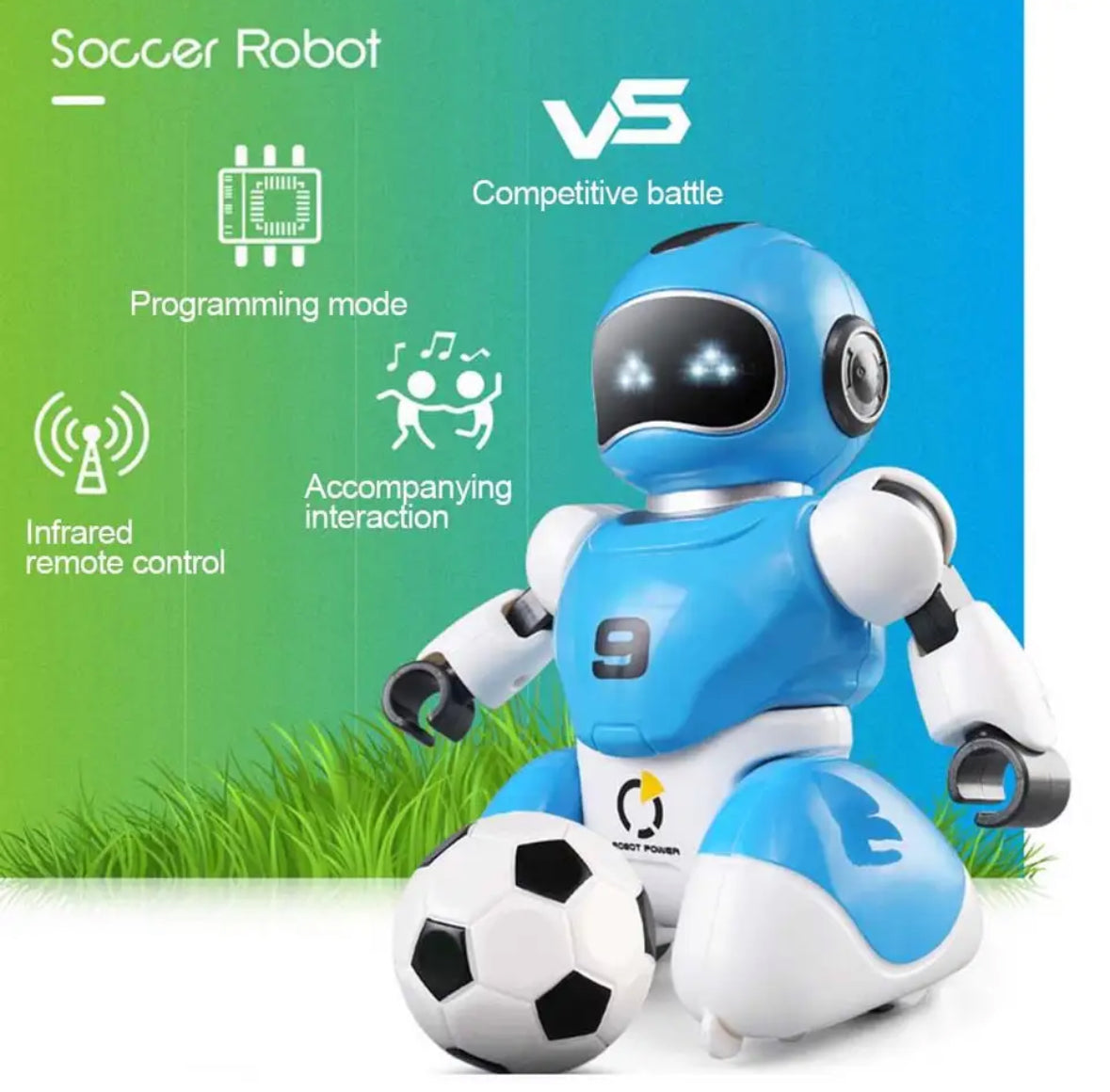 2 Lustige Fussball Roboter