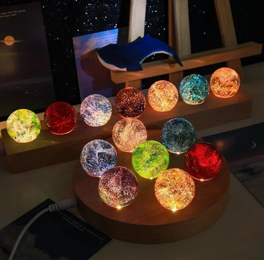 Leuchtende LED Kristall Kugel Lampe