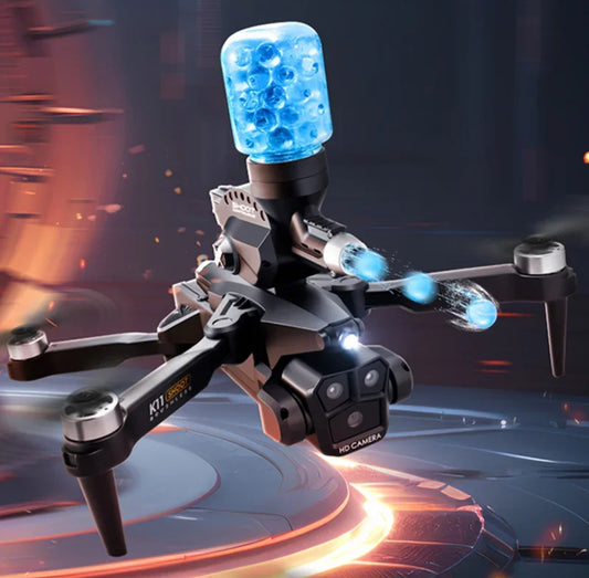 Wasserkugeln schiessende 4K Drohne