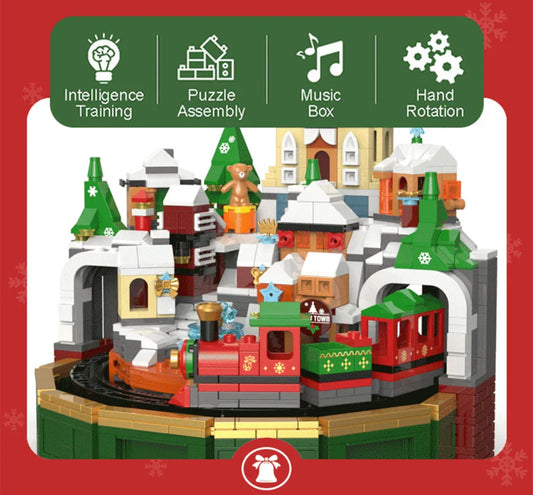 Rotierende Weihnachts Baustein Figuren