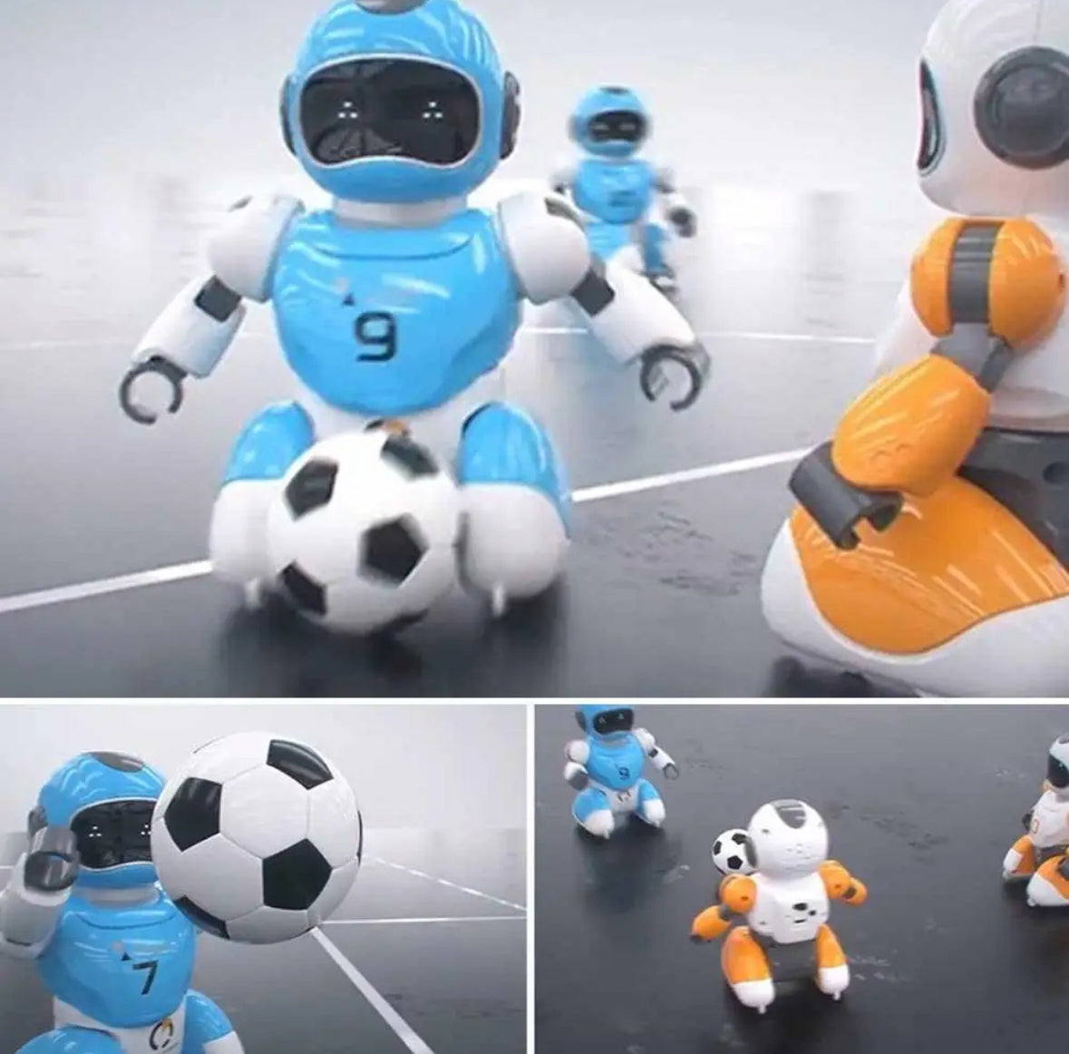 2 Lustige Fussball Roboter