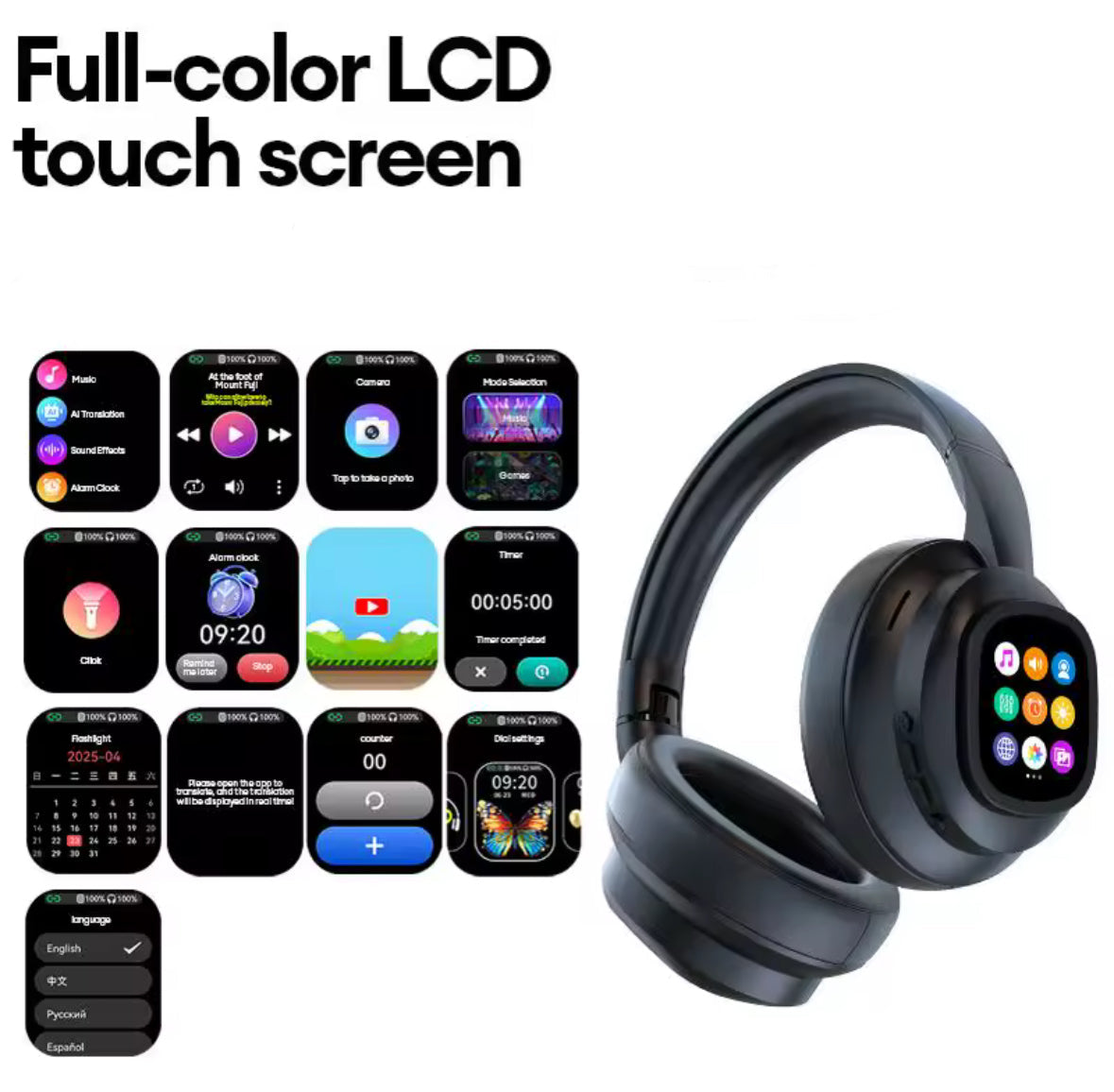 Touch gesteuerte Over-Ear Smart Kopfhörer