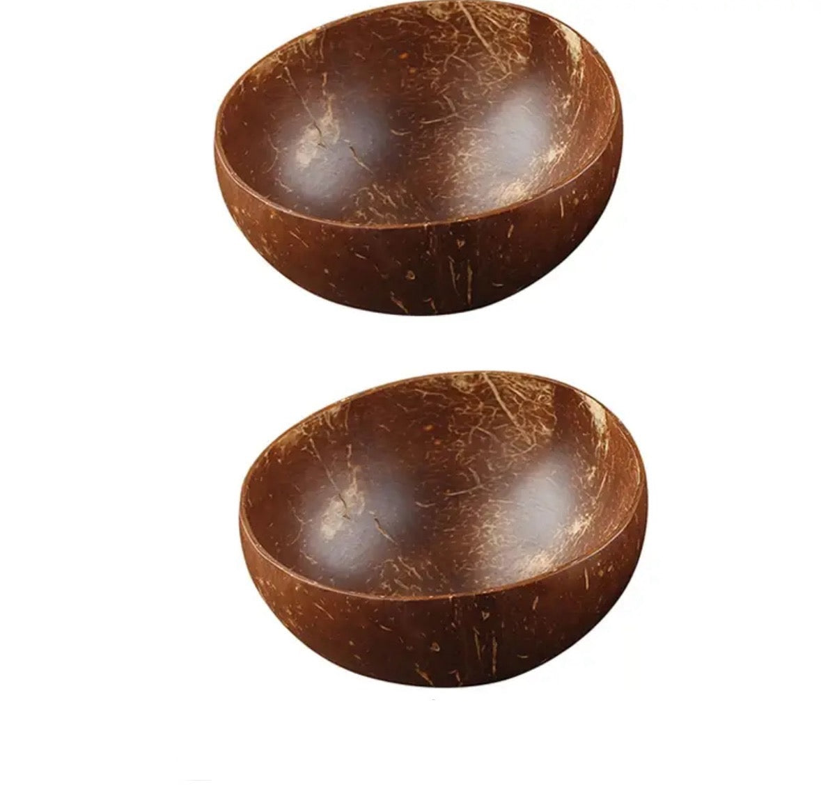 Kokosnuss Schalen Schüssel mit Holz Löffel