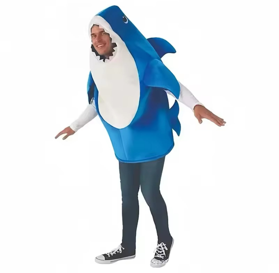 Lustiges Haifisch Ganzkörper Kostüm