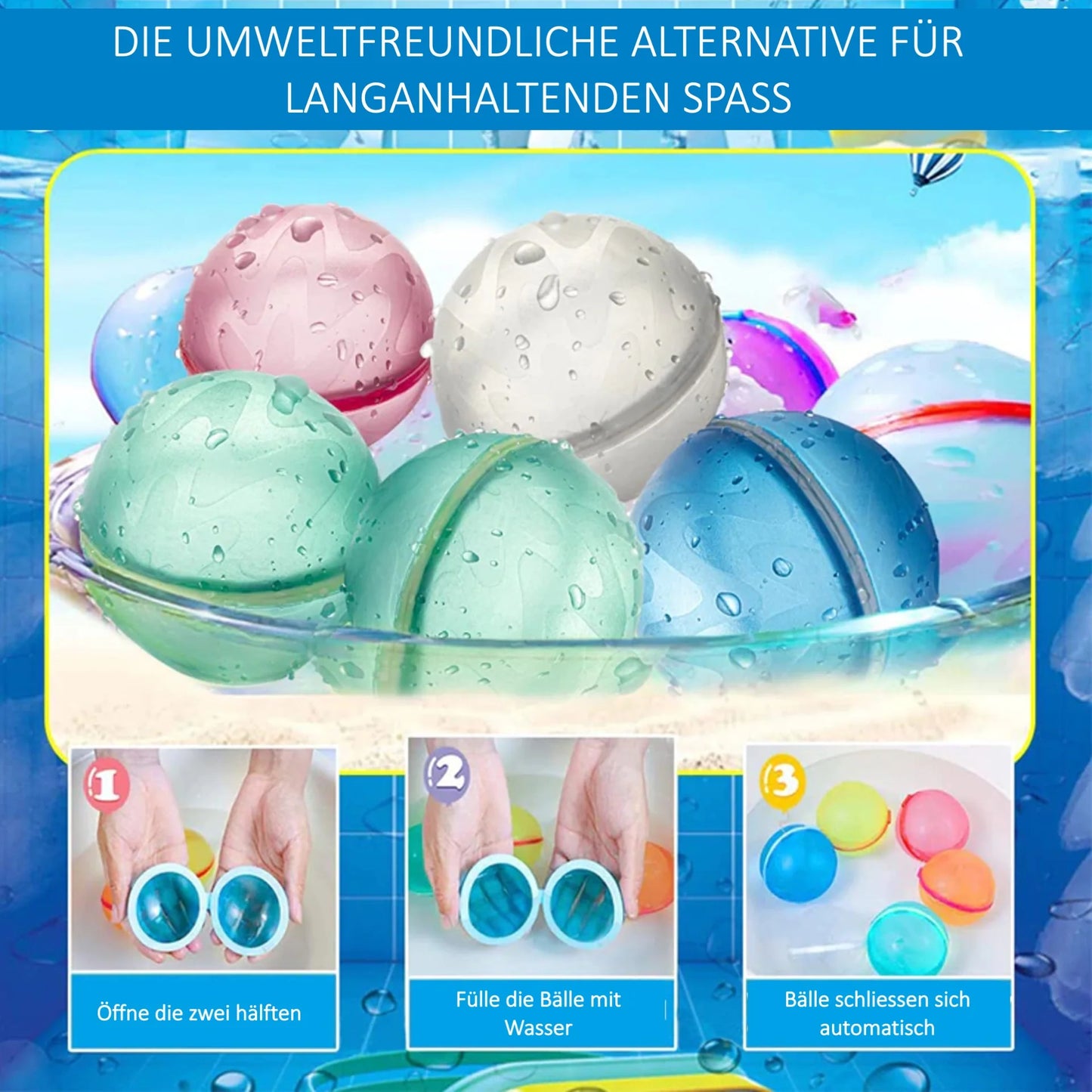 Splash Balls™ Wiederverwendbare Wasserbomben