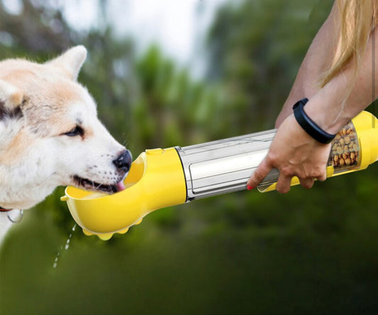 Multifunktionale Trinkflasche für Hunde