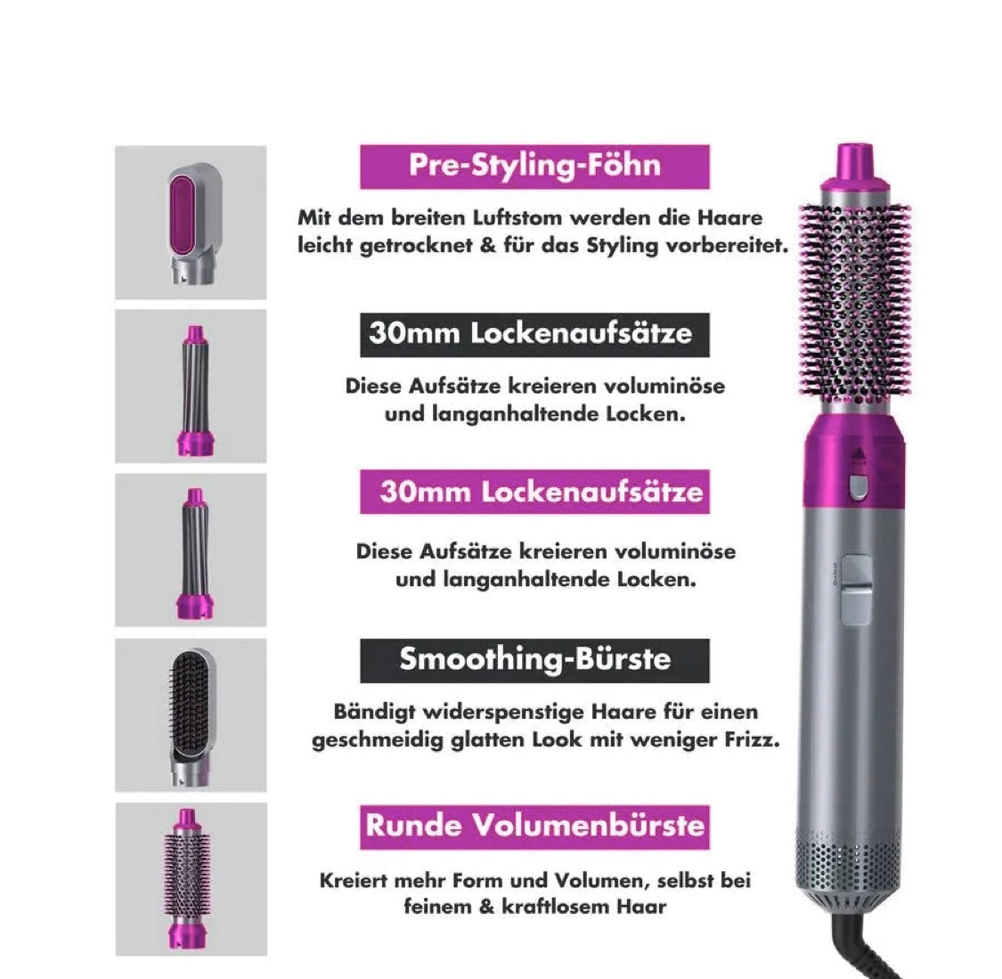 5 in 1 Haarstyling Stab