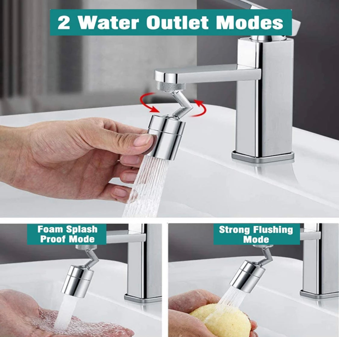 Beweglicher Wasserhahnaufsatz