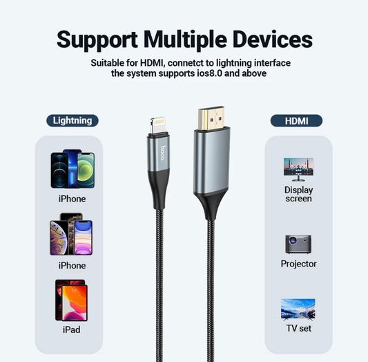 Lightning zu HDMI Kabel