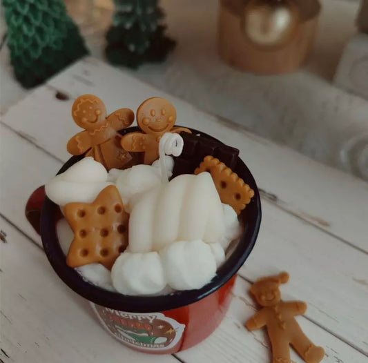 Weihnachts Duftkerze in Tasse