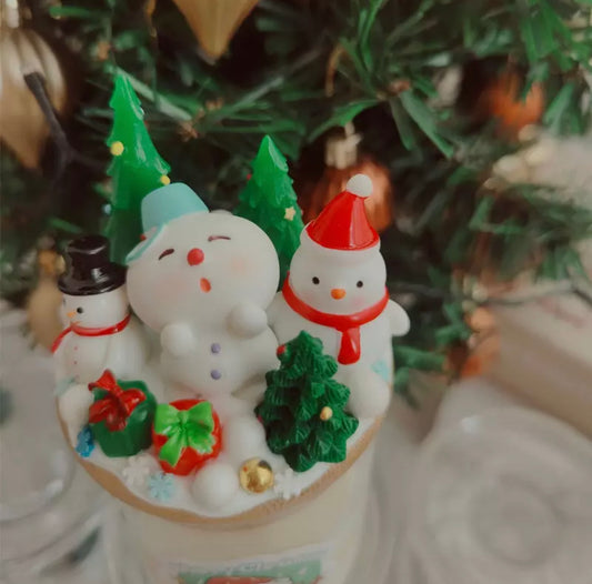 Weihnachts Duftkerze mit Deckel