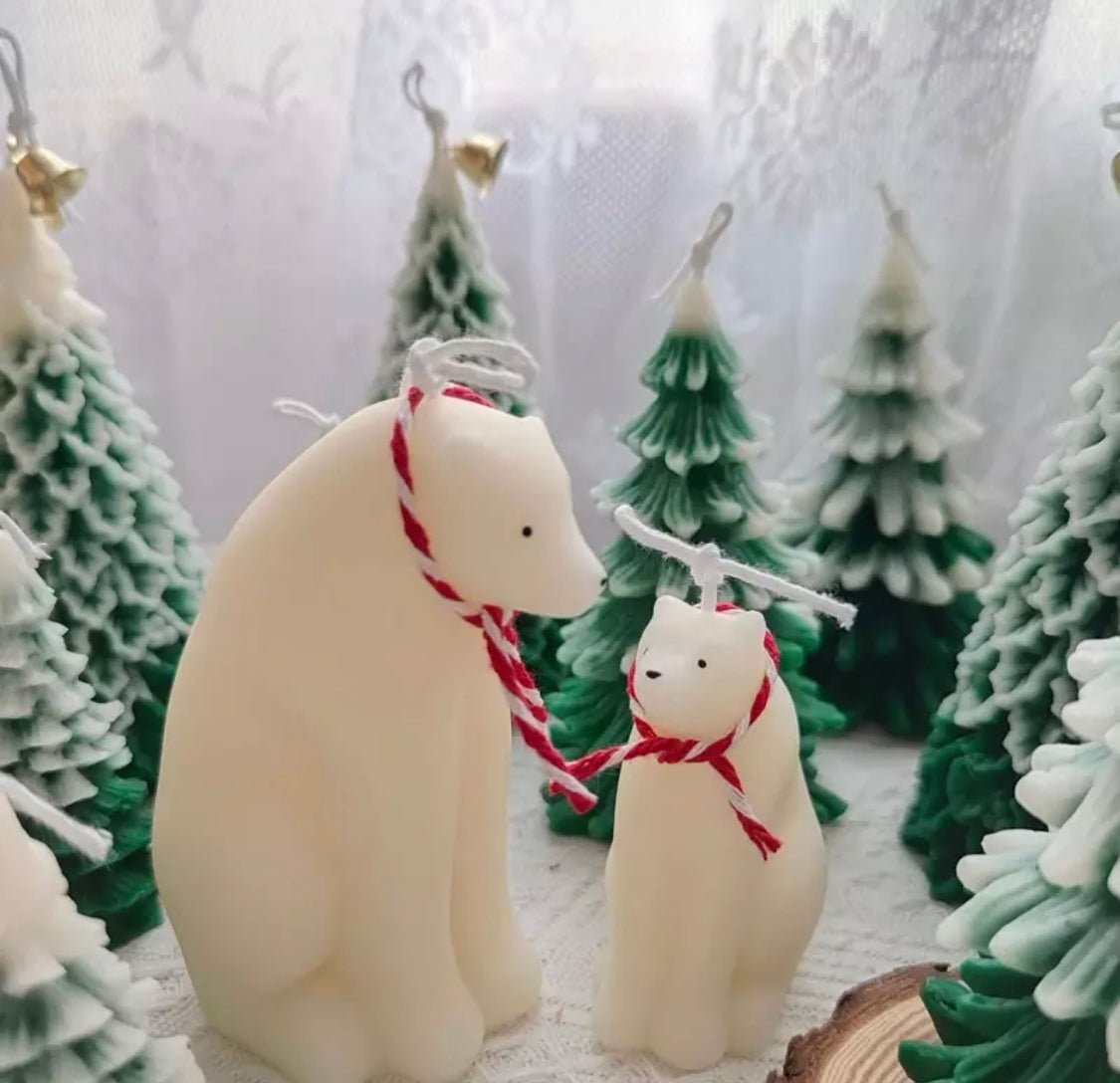 Weihnachts Duftkerze Eisbär