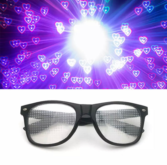 Herz-Sicht Rave Brille
