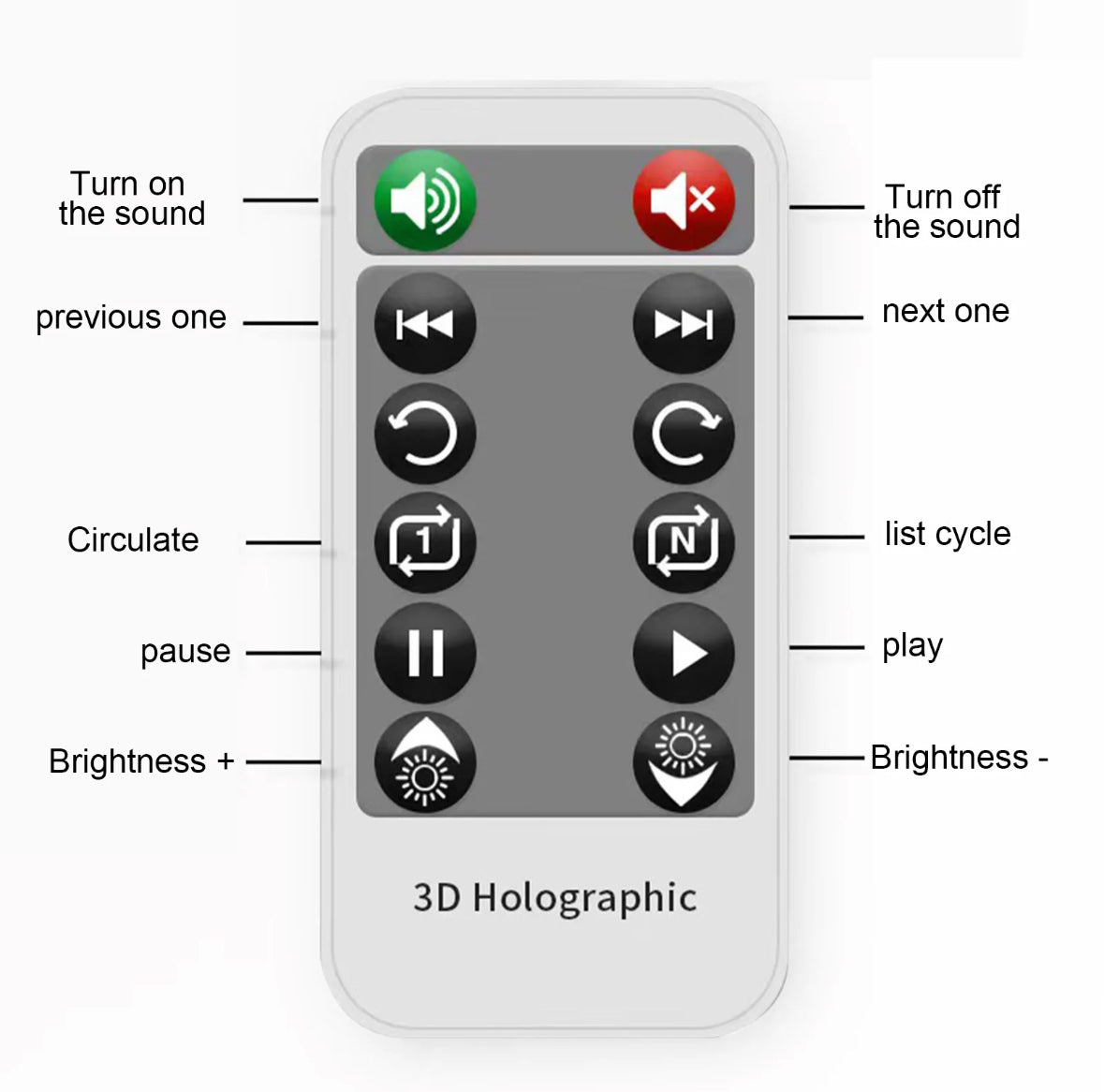 3D Hologramm LED Projektor