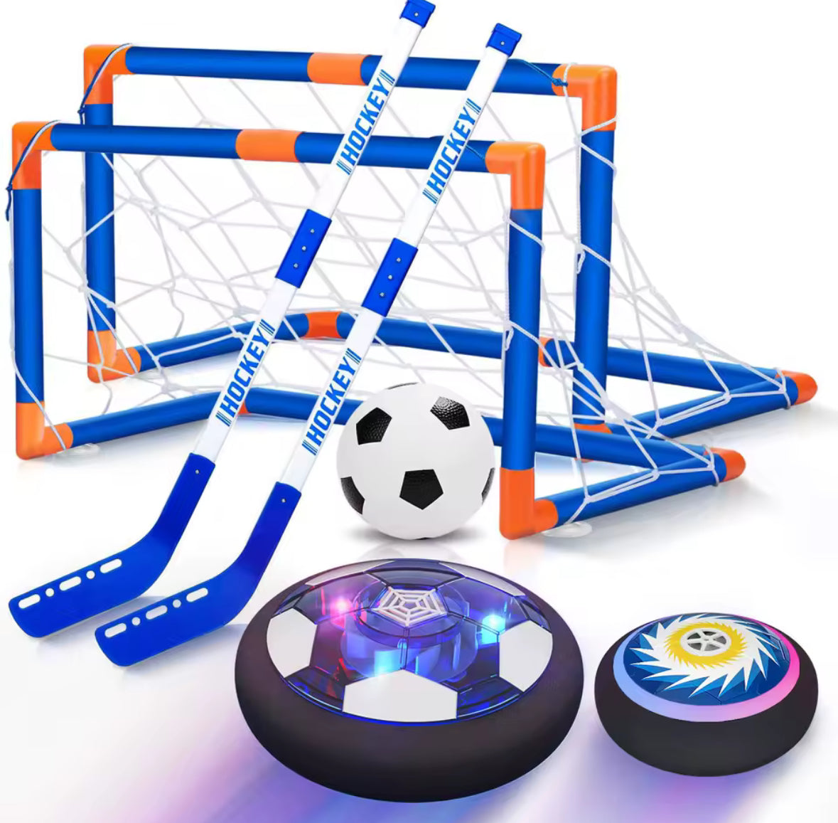 Lustiges LED Fussball Hockey Hoverball Set