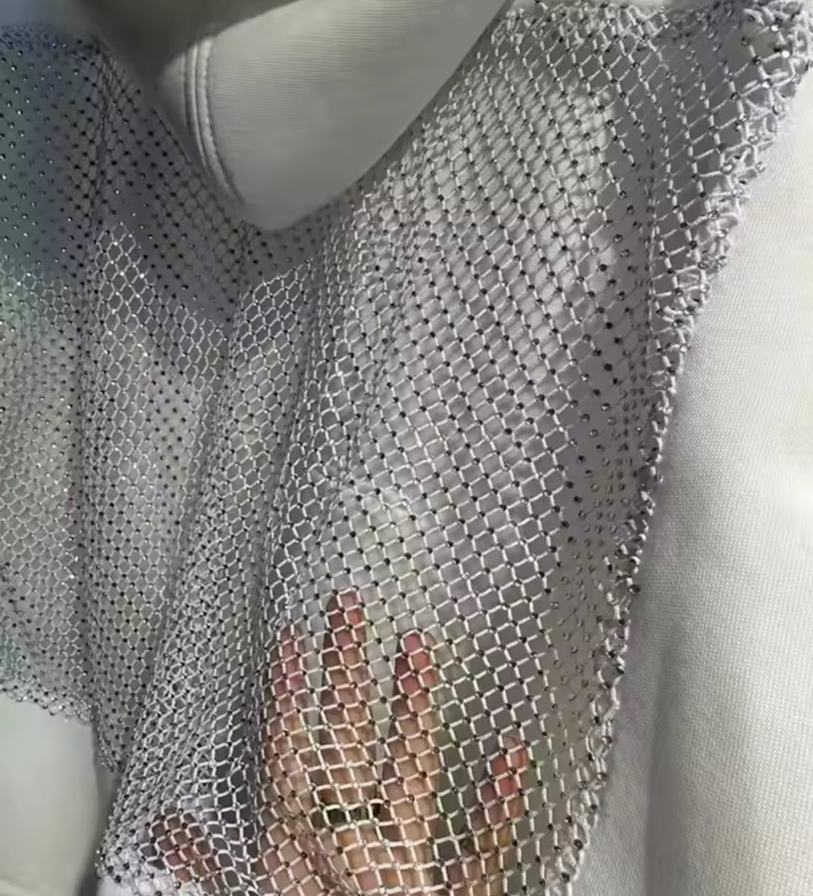 Rückenfreier Luxus Fashion Hoodie