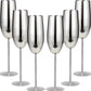 Edelstahl Wein und Champagner Glas