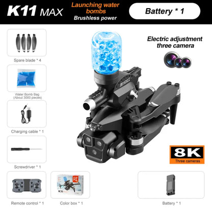 Wasserkugeln schiessende 4K Drohne