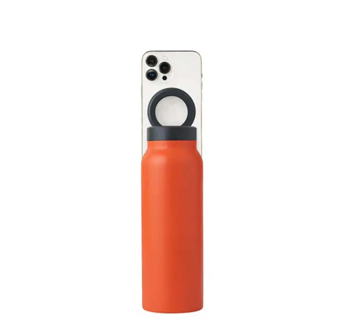 Thermo Trinkflasche mit Handy Halterung