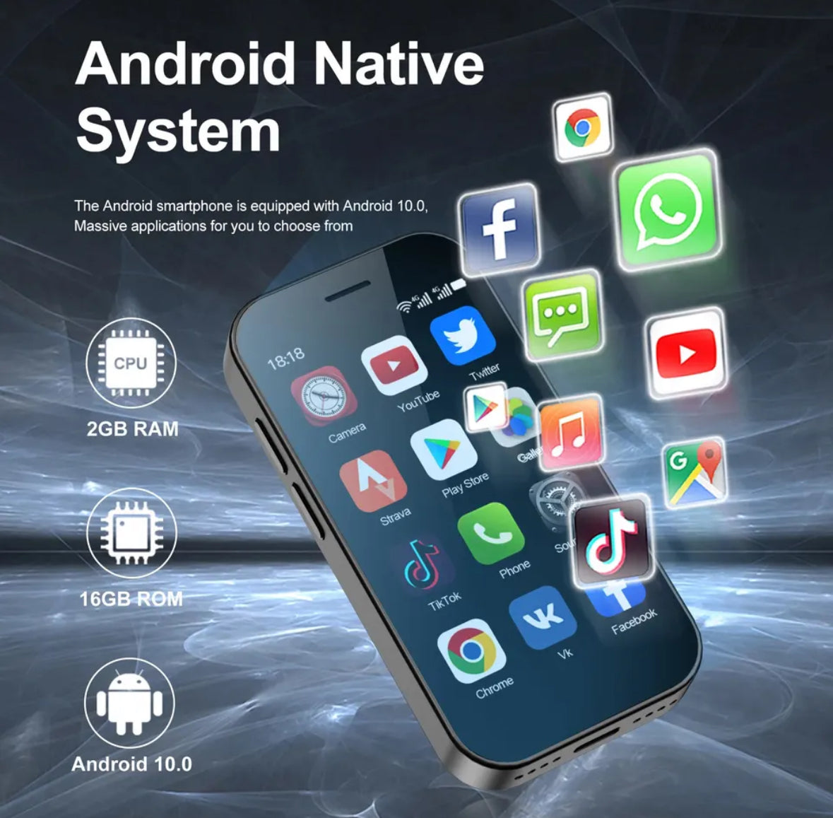 MINI Smart Phone 9000 Pro mit Gesichtserkennung