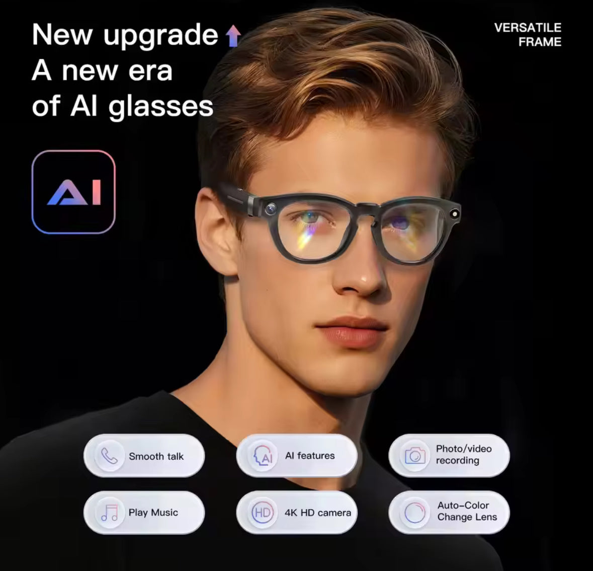 Smart AI Video Sonnenbrille