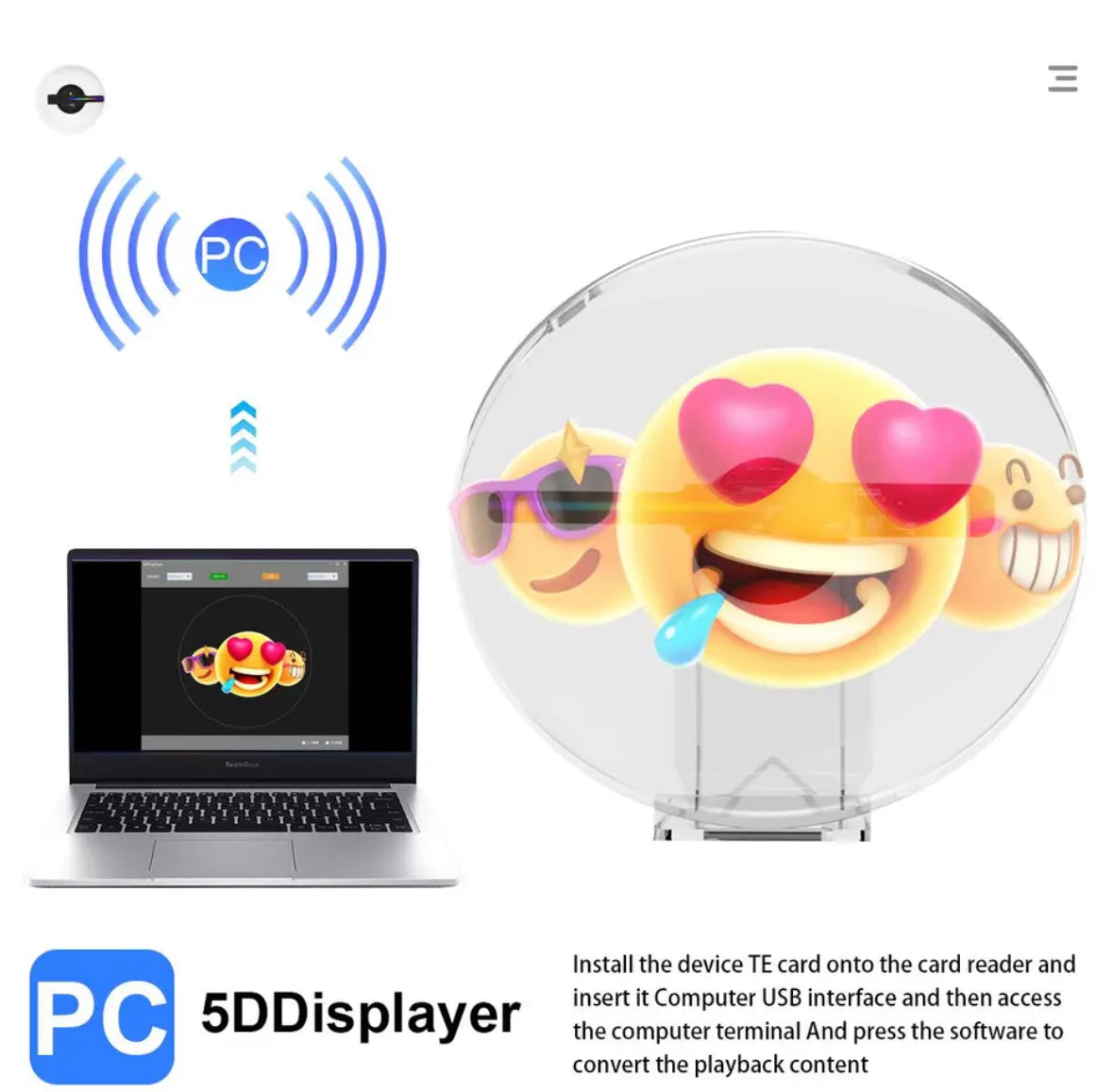 3D Hologramm LED Projektor