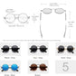Polarisierte Vintage Metallrahmen Sonnenbrille